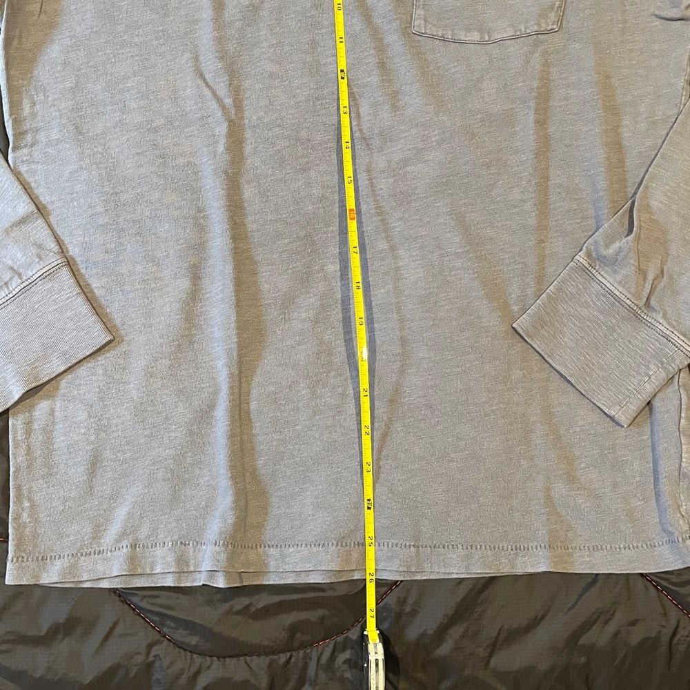 2 J.Crew Long Sleeve Tee Shirts Washed Navy & Washed Black - Picture 3 of 13